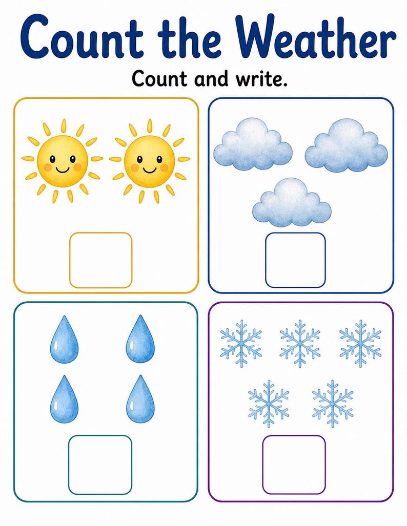 Weather Watch Window | Weather Worksheets | Printable PDF | Digital Download image 5