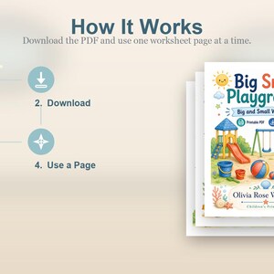 Big Small Playground | Big and Small Worksheets | Printable PDF | Digital Download image 8