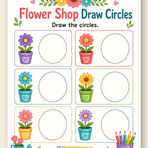 Fine Motor Flower Shop | Fine Motor Worksheets | Printable PDF | Digital Download image 9