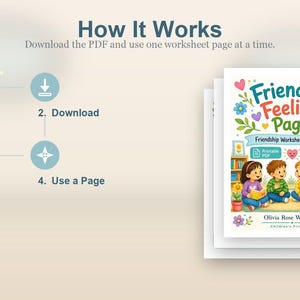 Friendship Feelings Pages | Friendship Worksheets for Kids | Printable PDF | Digital Download image 8