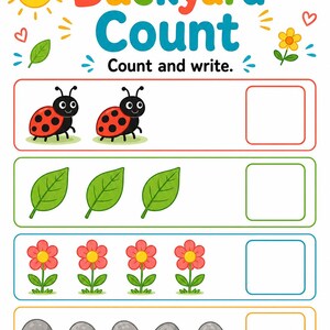 Backyard Entdecker-Seiten | Gartenaktivitäten für Kinder | Druckbare PDF | Digitaler Download Bild 5