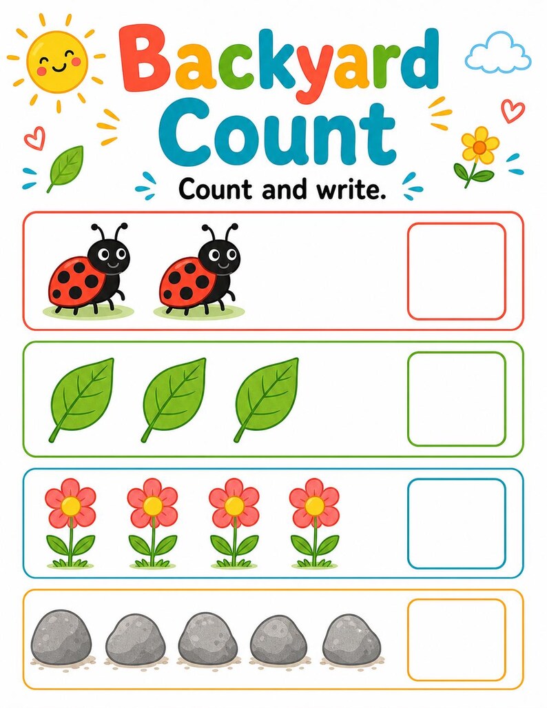 Backyard Entdecker-Seiten | Gartenaktivitäten für Kinder | Druckbare PDF | Digitaler Download Bild 5