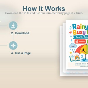 Regenachtige dag drukke pagina's | Regenachtige dagactiviteiten voor kinderen | Afdrukbare pdf | Digitale download afbeelding 8