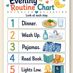 Evening Ready Path | Evening Routine Chart | Printable PDF | Digital Download image 9