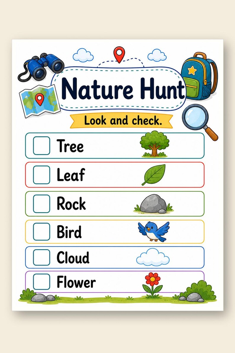 Campfire Hunt Pages | Camping Scavenger Hunt | Printable PDF | Digital Download image 9