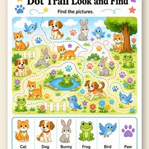 Animal Search Pages | Animal Activity Pages | Printable PDF | Digital Download image 9