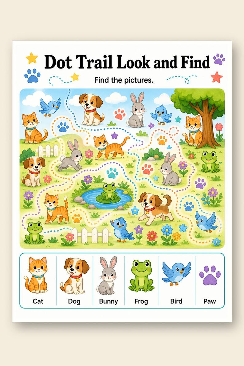 Animal Search Pages | Animal Activity Pages | Printable PDF | Digital Download image 9