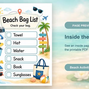 Pagine di avventura in spiaggia / Attività in spiaggia per bambini / PDF stampabile / Download digitale immagine 10