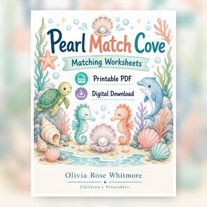 Pearl Match Cove | Folhas de Atividades de Correspondência | PDF para Imprimir | Download Digital imagem 1