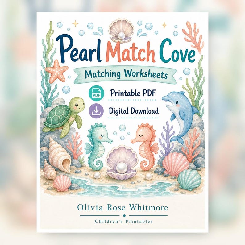 Pearl Match Cove | Folhas de Atividades de Correspondência | PDF para Imprimir | Download Digital imagem 1