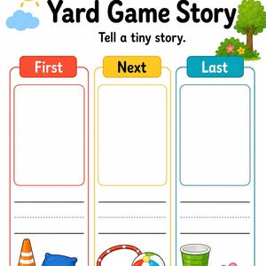 Yard Game Trail Pages | Backyard Game Activity Pages | Printable PDF | Digital Download image 7