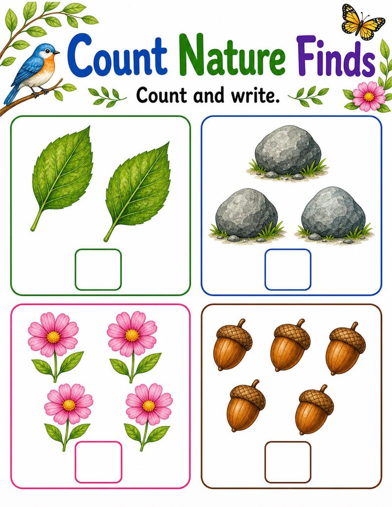 Paseo por la naturaleza / Búsqueda del tesoro en la naturaleza para niños / PDF imprimible / Descarga digital imagen 5
