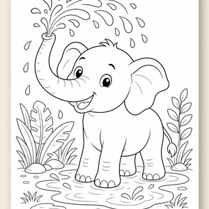 Safari Friends Coloring Pages | Animal Coloring Pages | Printable PDF | Digital Download image 9