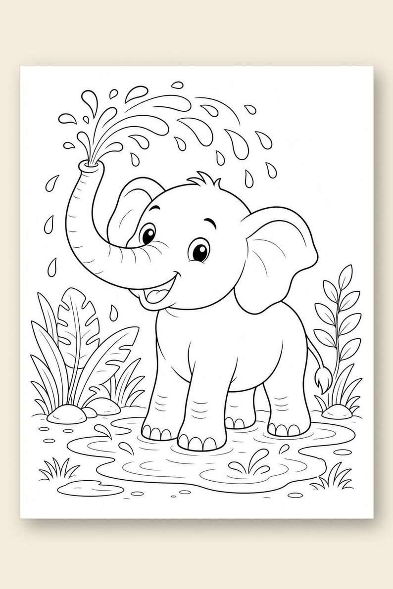 Safari Friends Coloring Pages | Animal Coloring Pages | Printable PDF | Digital Download image 9