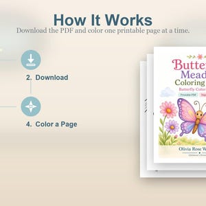Butterfly Meadow Coloring Pages | Butterfly Coloring Pages | Printable PDF | Digital Download image 8