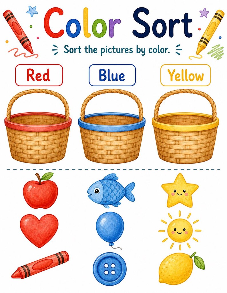 Crayon Color Crew | Color Worksheets | Printable PDF | Digital Download image 5