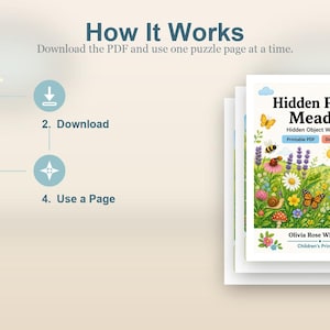Hidden Picture Meadow | Hidden Object Worksheets | Printable PDF | Digital Download image 8
