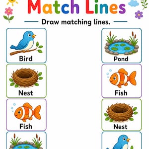 Animal Home Match | Animal Habitats Worksheets | Printable PDF | Digital Download image 4