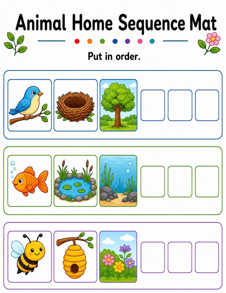 Animal Home Match | Animal Habitats Worksheets | Printable PDF | Digital Download image 7