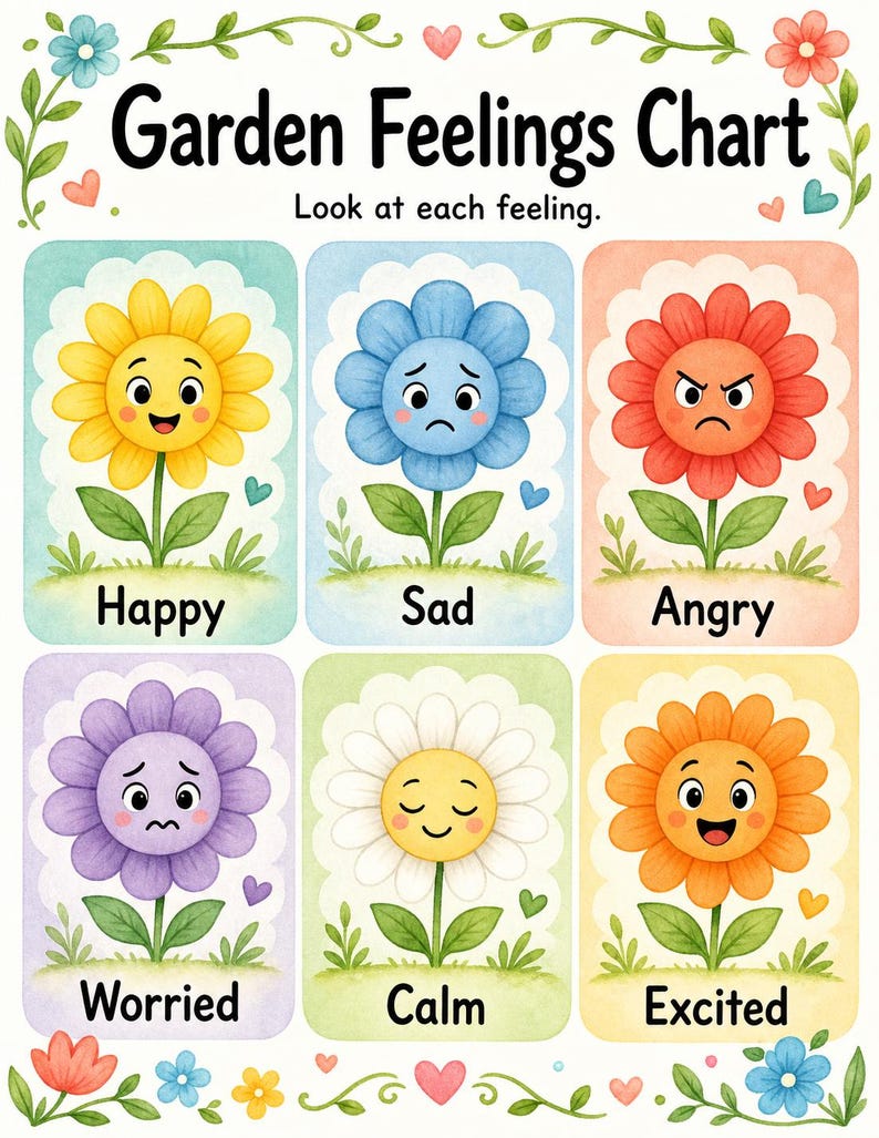 Giardino del Controllo delle Emozioni / Controllo delle Emozioni / PDF stampabile / Download digitale immagine 3
