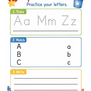 Little Pencil Letters | Letter Tracing Worksheets | Printable PDF | Digital Download image 7
