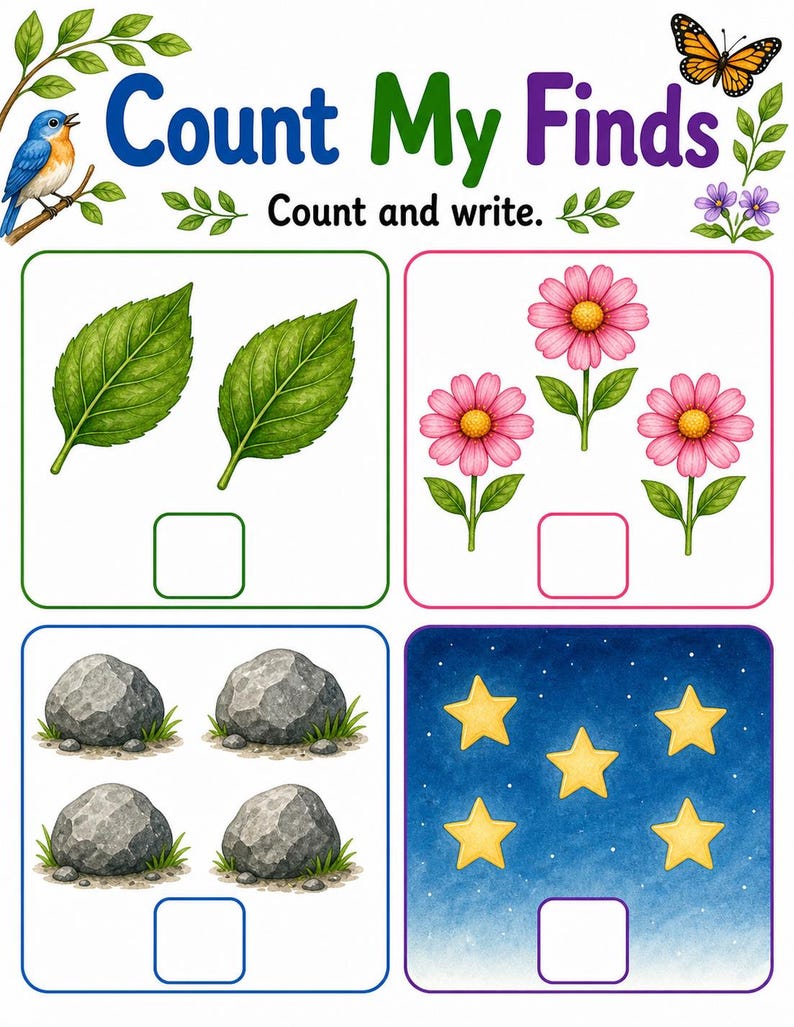 Little Nature Journal | Nature Journal for Kids | Printable PDF | Digital Download image 5