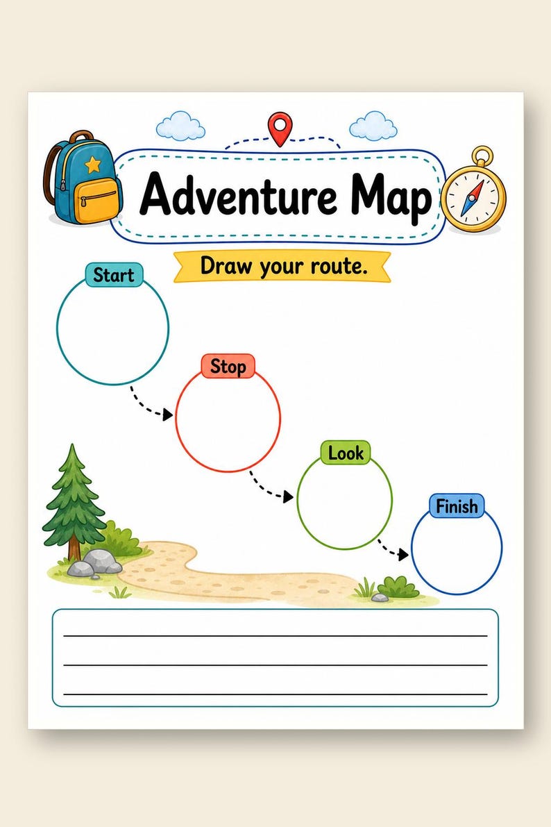 Adventure Journal Pages | Adventure Journal for Kids | Printable PDF | Digital Download image 9