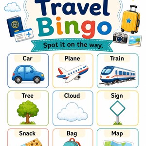 Travel Games Mini Book | Travel Games for Kids | Printable PDF | Digital Download image 3