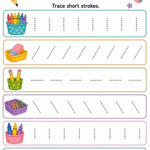 Pencil Control Workshop | Pencil Control Worksheets | Printable PDF | Digital Download image 3