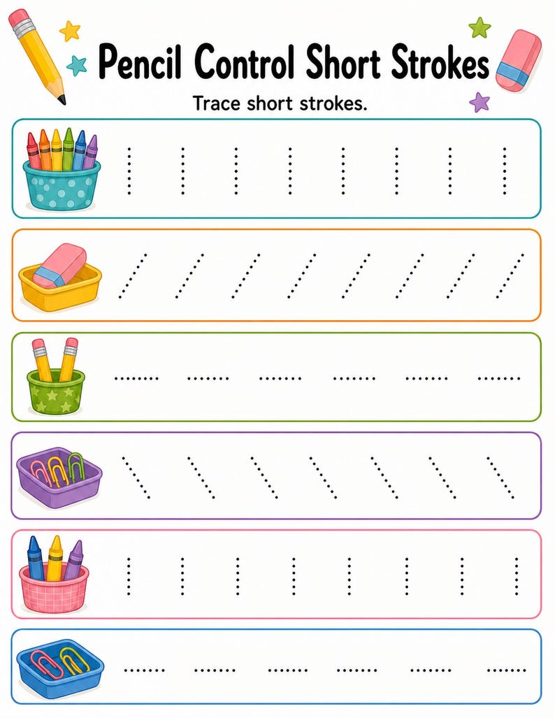 Pencil Control Workshop | Pencil Control Worksheets | Printable PDF | Digital Download image 3