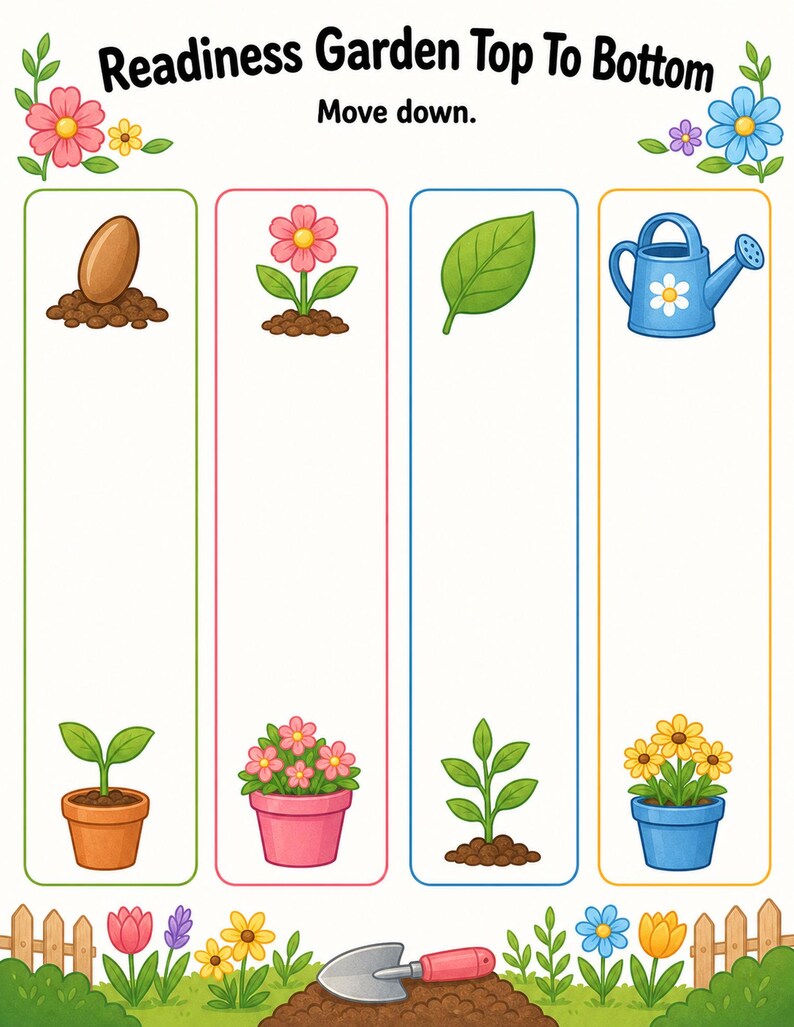 Writing Readiness Garden | Writing Readiness Worksheets | Printable PDF | Digital Download image 5