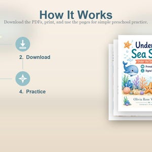 Compétences sous-marines | Sous la mer Feuilles de travail | PDF imprimable | Téléchargement numérique image 8