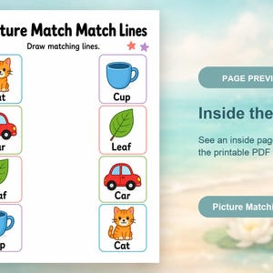 Passende Lernmatten | Passende Aktivitäten für Kinder im Vorschulalter | Druckbare PDF | Digitaler Download Bild 10