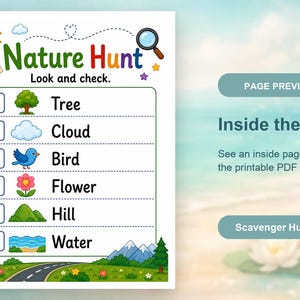 Scavenger Hunt Road-pagina's | Roadtrip-speurtocht | Afdrukbare pdf | Digitale download afbeelding 10