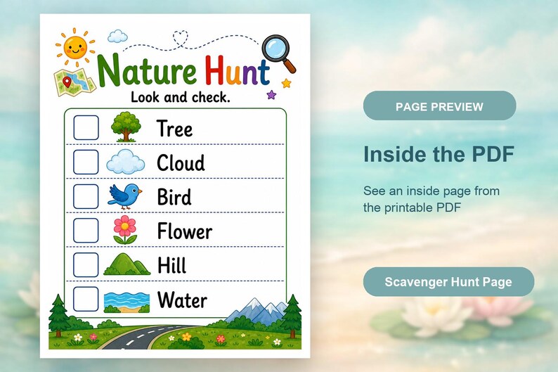Scavenger Hunt Road-pagina's | Roadtrip-speurtocht | Afdrukbare pdf | Digitale download afbeelding 10