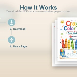 Crayon Color Crew | Color Worksheets | Printable PDF | Digital Download image 8