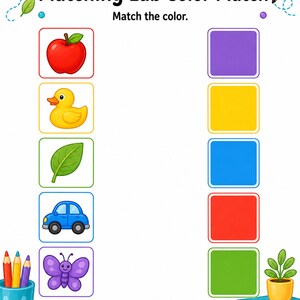 Picture Matching Lab | Matching Worksheets | Printable PDF | Digital Download image 4