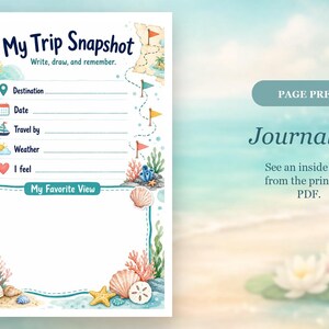 Coral Cove Abenteuerkarte | Kinder Reisetagebuch | Druckbare PDF | Digitaler Download Bild 6