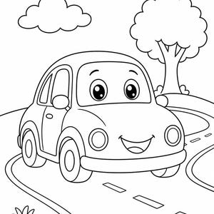 Busy Wheels Coloring Pages | Vehicle Coloring Pages | Printable PDF | Digital Download image 3