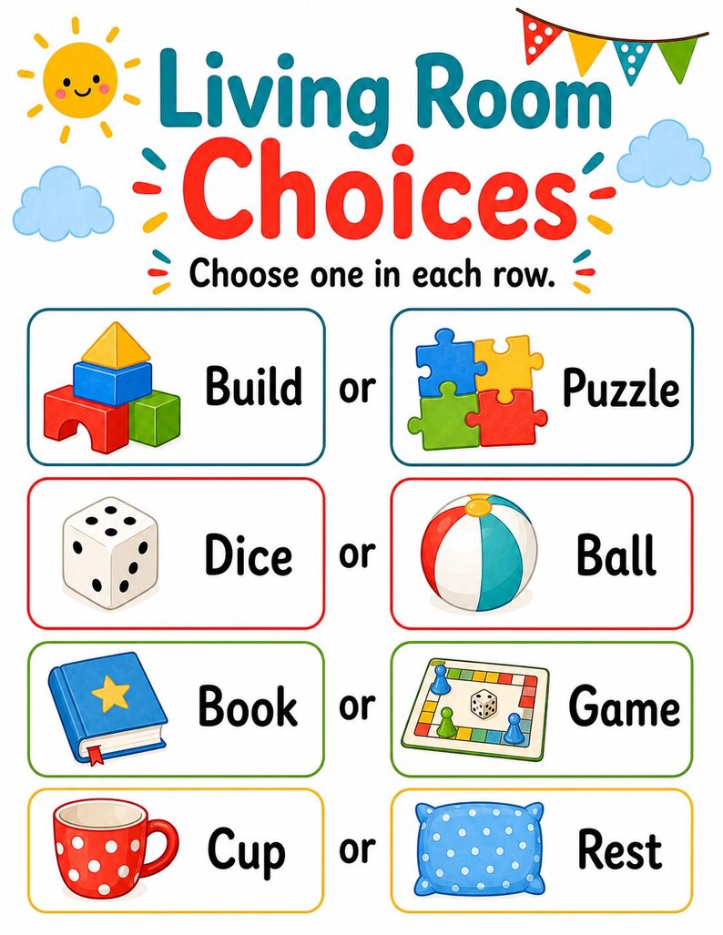 Cushion Game Corner Pages | Living Room Game Pages | Printable PDF | Digital Download image 6