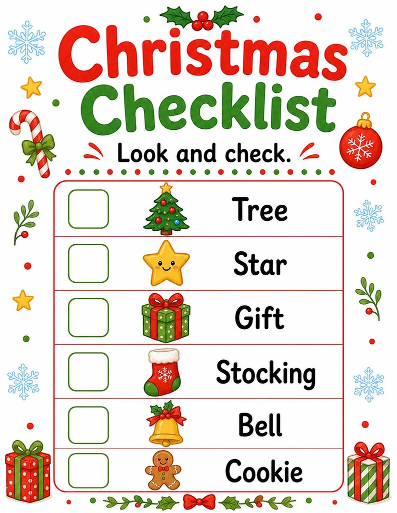 Cozy Christmas Activity Pages | Christmas Activity Sheets | Printable PDF | Digital Download image 4