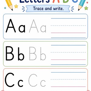 Linhas auxiliares para caligrafia | Folhas de exercícios de caligrafia | PDF para imprimir | Download digital imagem 4