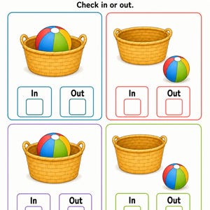 Juego de palabras de posición / Hojas de trabajo de palabras de posición / PDF imprimible / Descarga digital imagen 4