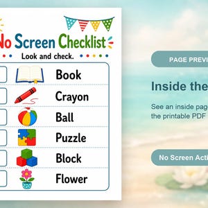 No Screen Summer Fun Pages | No Screen Summer Activities | Printable PDF | Digital Download image 10