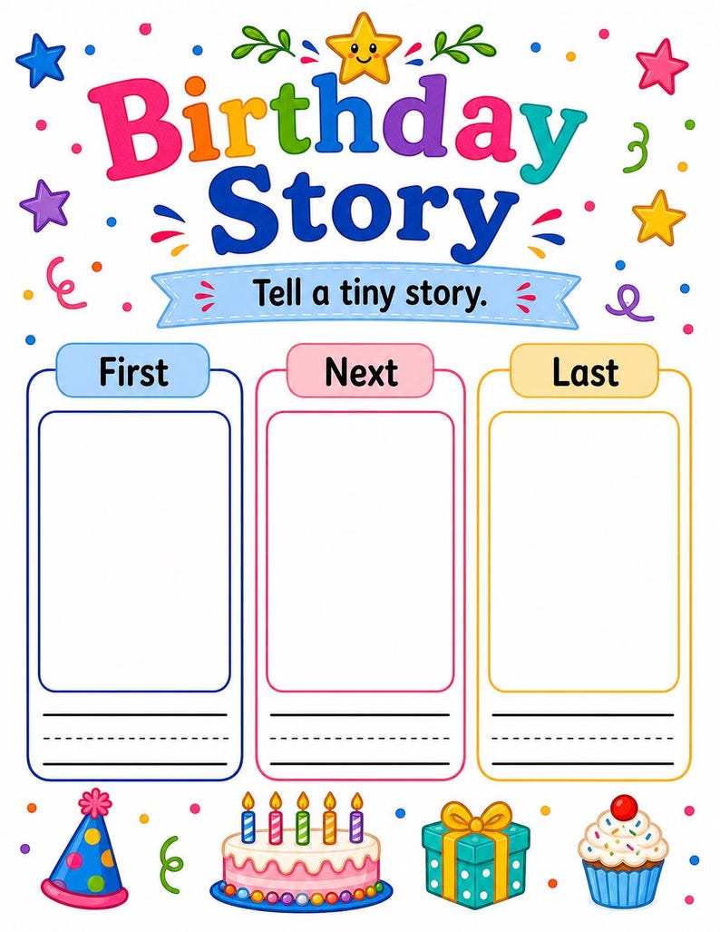 Geburtstagsparty-Tätigkeitsseiten | Geburtstag Aktivität Blätter | Druckbare PDF | Digitaler Download Bild 7
