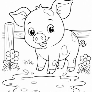 Bauernhof Freunde | Tiere vom Bauernhof | Druckbare PDF | Digitaler Download Bild 4