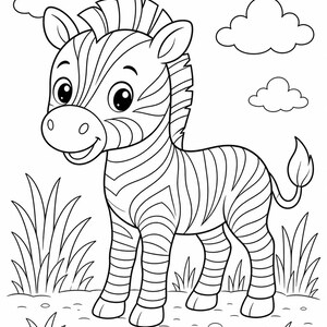 Safari Friends Coloring Pages | Animal Coloring Pages | Printable PDF | Digital Download image 5