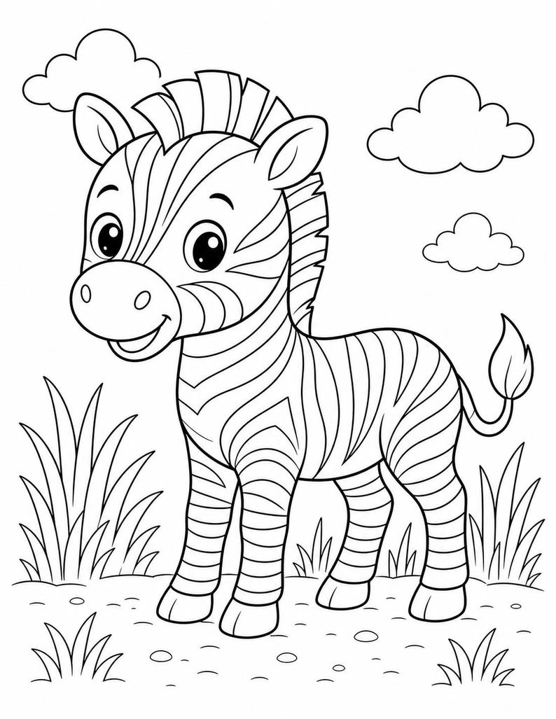 Safari Friends Coloring Pages | Animal Coloring Pages | Printable PDF | Digital Download image 5