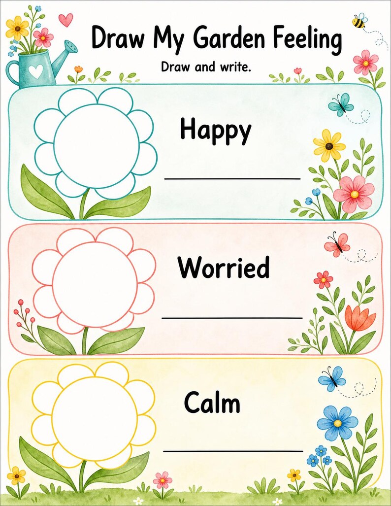 Giardino del Controllo delle Emozioni / Controllo delle Emozioni / PDF stampabile / Download digitale immagine 6