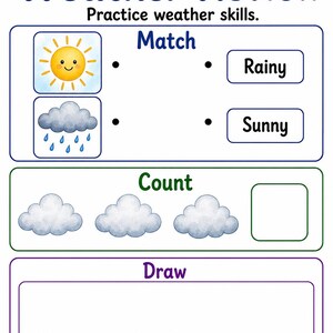 Weather Watch Window | Weather Worksheets | Printable PDF | Digital Download image 7
